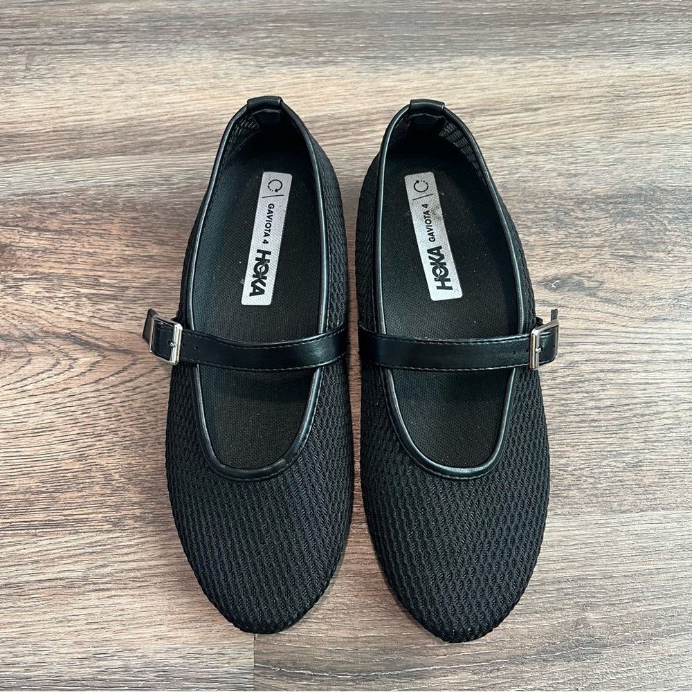 Top Moda Mary Jane Flats Size 7.5 Black Mesh Buckle Ballet Shoes Feminine Casual - Picture 3 of 7